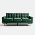 Sofa, 3 fotela w poliestrze z prostokątnym oparciem 210 x 85 x 86 cm