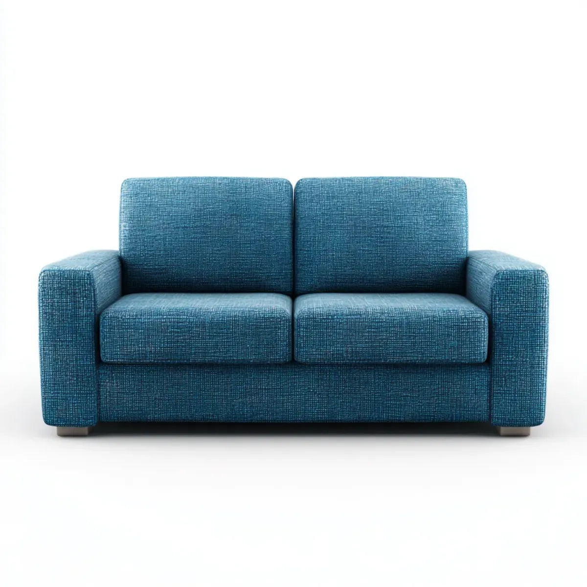 Sofa 2 Niebieskie postawy 160 x 85 cm w prostokątnym poliestrze, 160 x 85 x 85 cm